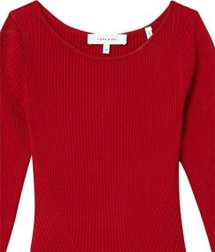 img 1 attached to Lark Ro Womens Crewneck Sweater Women's Clothing