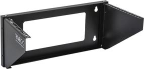img 4 attached to 🔌 RIVECO 5U Wall Mount Patch Panel Vertical Bracket: Efficient Networking Equipment Rack, Compact Design for Narrow Spaces, Easy Assembly – Black