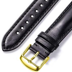 img 2 attached to Genuine Calfskin Leather Padded Men's Watches by IStrap
