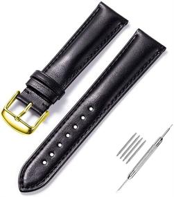 img 3 attached to Genuine Calfskin Leather Padded Men's Watches by IStrap