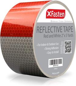 img 4 attached to XFasten Reflective White Tape - High 🔆 Visibility Safety Tape, 2 Inches x 10 Yards