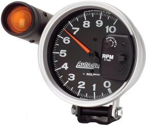 img 2 attached to 🚗 Автосчётчик Auto Meter 233904 Autogage Monster Shift-Lite Tachometer - черный циферблат с серебряным ободком, 5,000 дюймов - улучшенная оптимизация для поисковых систем