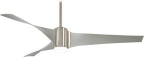 img 4 attached to 💨 Minka-Aire 60-Inch LED Ceiling Fan in Brushed Nickel/Silver