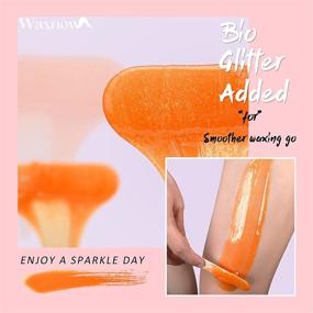 img 3 attached to 🔥 2LB Hair Removal Hard Wax Beads - Gentle Calendula Formula for Sensitive Skin Waxing | Bio Glitter Infused | Larger Bag Pearl Refill for Wax Warmer Kit | Ideal for Targeting Legs, Brazilian, Bikini, Armpit & Facial Areas
