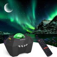 🌌 cadrim star light projector aurora with moon - led laser starry projection, bluetooth speaker and remote control - multi-color night lamp for bedroom, home theater, game room, and mood ambience логотип