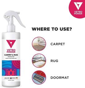 img 2 attached to 🧼 Vetro Power Carpet & Rug Protector Spray - 8.45 fl oz (250ml) | Invisible Water-Based Liquid Stain Protection | Easy Application | Odorless | Non-Aerosol | Ideal for Carpets & Rugs
