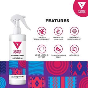 img 3 attached to 🧼 Vetro Power Carpet & Rug Protector Spray - 8.45 fl oz (250ml) | Invisible Water-Based Liquid Stain Protection | Easy Application | Odorless | Non-Aerosol | Ideal for Carpets & Rugs