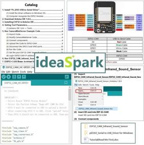 img 1 attached to 📷 ESP32 CAM Arduino Kit: Monitor, Snapshot, Face Detection, WiFi, Bluetooth, 128M SD Card, USB to Serial Cable, HC-SR501 Sound Sensor, Arduino IDE Tutorial