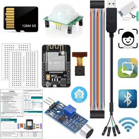 img 4 attached to 📷 ESP32 CAM Arduino Kit: Monitor, Snapshot, Face Detection, WiFi, Bluetooth, 128M SD Card, USB to Serial Cable, HC-SR501 Sound Sensor, Arduino IDE Tutorial