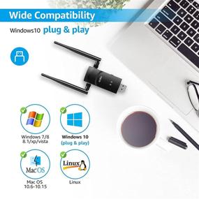 img 3 attached to 📶 L-Link USB WiFi Adapter: High-Speed Dual Antenna 5G/2.4G Wireless Network for PC/Laptop - Supports Multiple OS