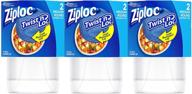 🍱 reusable ziploc twist n loc food storage meal prep containers for kitchen organization, dishwasher safe, medium round, 6 count logo