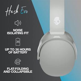 img 2 attached to Беспроводные наушники Skullcandy Hesh Evo Wireless Over-Ear 🎧 - светло-серые/синие: непревзойденное качество звука и стиль.