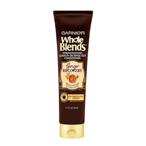 img 4 attached to 💆 Оживляющее средство для ухода за волосами Garnier Whole Blends Ginger Recovery Treatment - 5.1 жидких унций: Оставить или смыть