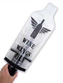 img 2 attached to 🍷 Travel-Friendly 4-Pack Wine Wings Reusable Bottle Protector Sleeve with Leak-Proof Design for Luggage