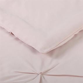 img 2 attached to 🛏️ Cozy and Chic: Truly Soft Everyday Pleated Comforter Set in Blush, Full/Queen Size - 1500 Count