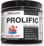 🍉 pescience prolific pre workout: melon berry twist - enhanced energy supplement with nitric oxide, 40 scoops logo