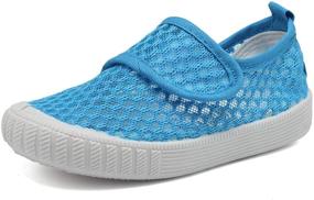 img 4 attached to 👟 Melancholy Boys & Girls' Breathable Mesh Slip-on Sneakers Sandals Water Shoe for Running at Pool or Beach