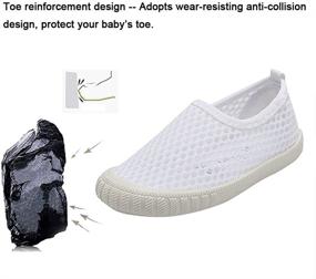 img 2 attached to 👟 Melancholy Boys & Girls' Breathable Mesh Slip-on Sneakers Sandals Water Shoe for Running at Pool or Beach