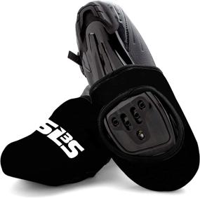 img 2 attached to 🚴 SLS3 Cycling Shoe Covers: Neoprene Windproof Waterproof Overshoes - Keep Your Feet Warm in Cold Weather!