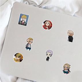 img 3 attached to 👾 Tokyo Revengers Anime Stickers: 50Pcs Cool Waterproof Vinyl Stickers for Water Bottles, Laptops, Skateboards - Japanese Cartoon Design for Teens, Kids, and Adults