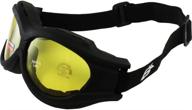 🦅 birdz eyewear buzzard motorcycle goggle - yellow lens for glasses wearers logo