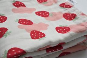 img 2 attached to BambooCart Comforter Toddler Swaddle Strawberry