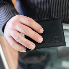 img 1 attached to Secure your Cards with our RFID Wallet: Genuine Leather Bifold