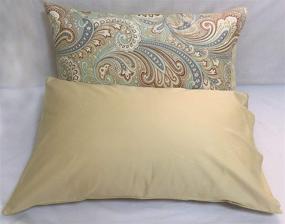 img 3 attached to TSOTU Standard Size Cotton Pillow Cases - Set of 2, Printed Pattern Pillow Shams Covers (European)