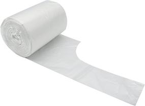 img 4 attached to Feiupe Clear Small Trash Bags: 4 Gallon Handle Garbage Bag Liner (100 Bags)