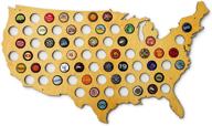 🍺 beer cap map usa - skyline workshop - stunning maple wood - beer cap holder - handcrafted in the usa! - perfect christmas gift! logo