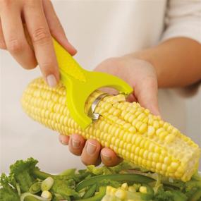 img 2 attached to 🌽 Kuhn Rikon Corn Zipper 6", Yellow, 6-Inch: Easy and Efficient Corn Removal Tool for Quick Cooking and Snacking