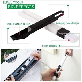 img 2 attached to 🧹 Aulpon Window Groove Cleaning Brush Window Cleaner Tools,Hand-held Sliding Door Track Cleaning Brush Set of 6 for Sliding Door/ Car Vents/Tile Lines/Shutter/Air Conditioner/Keyboard