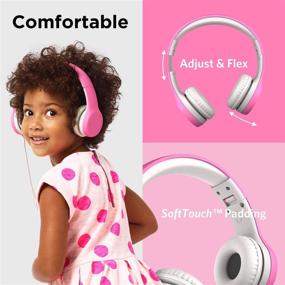 img 3 attached to Наушники LilGadgets Connect+ Kids Premium с ограничением громкости и проводным подключением - розовые: в комплекте SharePort и микрофон на проводе!