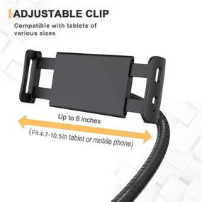 img 2 attached to Flexible and Versatile Klsniur Gooseneck Tablet Holder for Universal Tablets