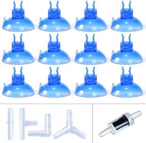 img 4 attached to 🐠 Sea Brothers 25-PC Professional Silicone Aquarium Airline Suction Cup - Ideal for 3/16&#34; Fish Tank Airline Tubing, Connectors & Check Valves in Assorted Colors