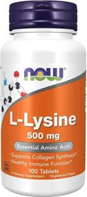 img 3 attached to 💪 Now Foods Лизин 500 мг, 100 таблеток (пачка из 2): Укрепите свой иммунитет и поддержите производство коллагена