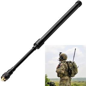 img 4 attached to 📻 13 Inch Dual Band VHF UHF Tactical Antenna for Kenwood Baofeng UV-5R Handheld Two Way Radio