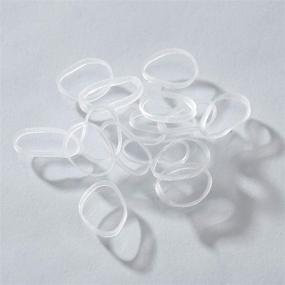 img 1 attached to Youxuan 1000-Pack Non-slip Clear Rubber Hair Bands for Girls - Elastic Hair Ties