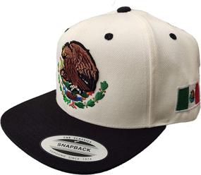 img 4 attached to Yupoong Mexico Snapback Embroidered Shield