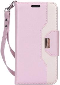 img 4 attached to Pink ProCase iPhone 11 Wallet Case for Women: Stylish Flip Folio Kickstand PU Leather Case with Card Holder Wristlet Hand Strap - 2019 Release