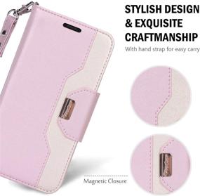 img 1 attached to Pink ProCase iPhone 11 Wallet Case for Women: Stylish Flip Folio Kickstand PU Leather Case with Card Holder Wristlet Hand Strap - 2019 Release