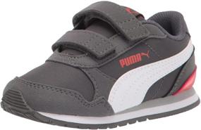 img 4 attached to 👟 Кроссовки PUMA Unisex Runner Бело-Серые: Стильные кроссовки для активных детей!