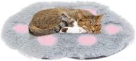 🐱 cozy self-warming cat bed mat: plush and non-slip pet cushion for indoor cats and small dogs logo