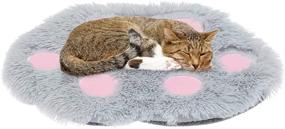 img 4 attached to 🐱 Cozy Self-Warming Cat Bed Mat: Plush and Non-Slip Pet Cushion for Indoor Cats and Small Dogs