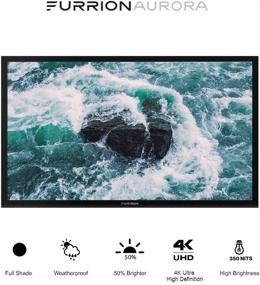 img 3 attached to Furrion Aurora Full Shade Series 49-Inch Weatherproof 4K Ultra-High Definition LED Outdoor Television - Enjoy Outdoor Entertainment with Auto-Brightness Control - Black