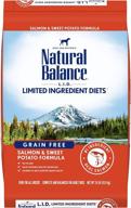 natural balance limited ingredient diet grain-free dry dog food - protein choices: salmon, duck, bison, beef, lamb, venison, or chicken logo