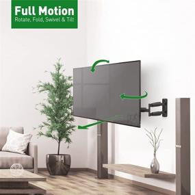 img 3 attached to 📺 Barkan Long TV Wall Mount: 13-65 inch Full Motion Articulating Bracket, 4 Movement - Fits Flat/Curved Screen, Holds up to 79lbs, Extremely Extendable