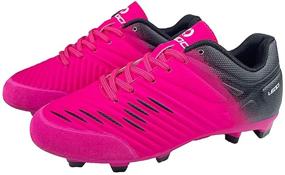 img 2 attached to 👟 LEOCI Soccer Shoes: Comfortable Anti-Slip Football Cleats for Little Kids and Big Kids - Todder Boys and Girls, Perfect for Outdoor Play