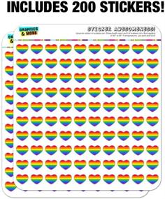 img 2 attached to Colorful Rainbow Pride Heart Planner Calendar Scrapbook Craft Stickers for LGBTQ+ Community