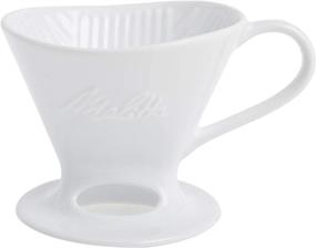 img 4 attached to ☕ Кофеварка Melitta Glossy White из фарфора с конусообразным фильтром на 1 чашку